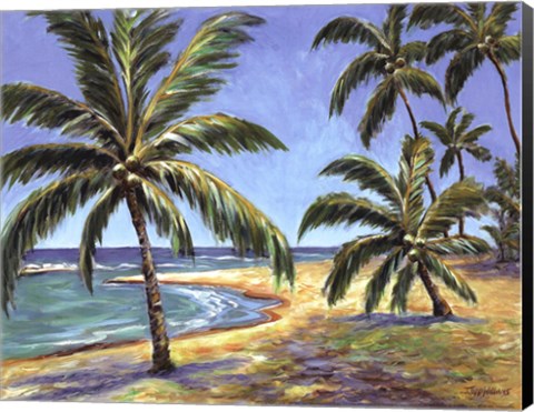 Framed Tropical Beach Print