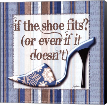 Framed Girly Shoe II - petite Print