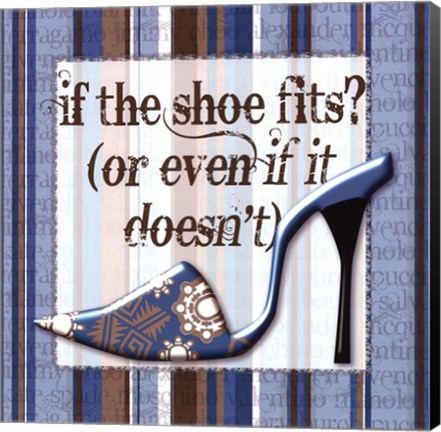 Framed Girly Shoe II Print