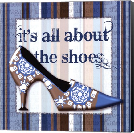 Framed Girly Shoe I Print