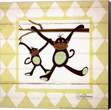 Framed Monkeys Print