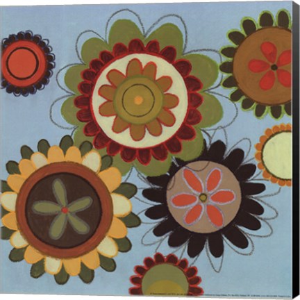 Framed Zinnia Awesome II - mini Print