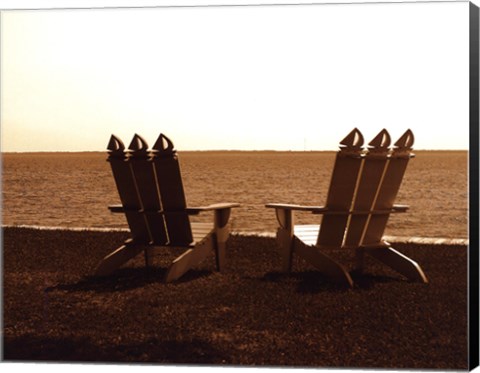 Framed Adirondack Chairs I - mini Print