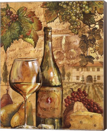 Framed Wine Collage II - mini Print