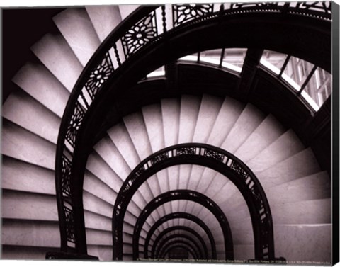 Framed Rookery Stairwell - mini Print