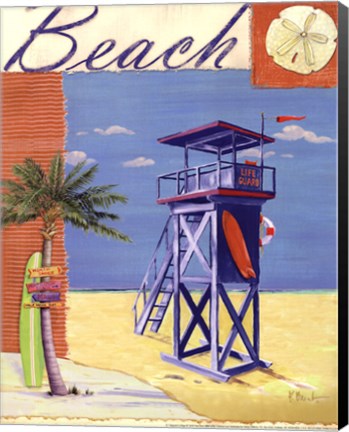Framed Lifeguard Collage III Print