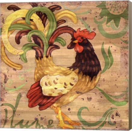 Framed Royale Rooster III Print