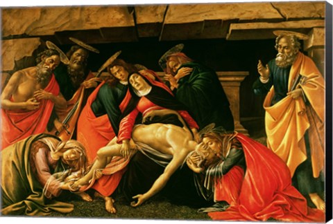 Framed Lamentation of Christ. c.1490 Print