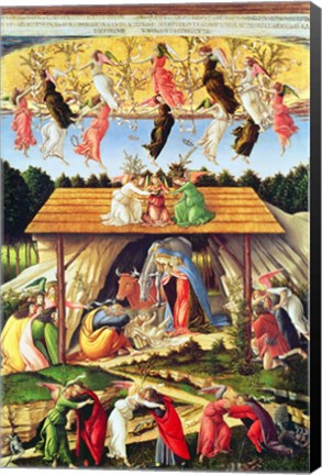 Framed Mystic Nativity, 1500 Print