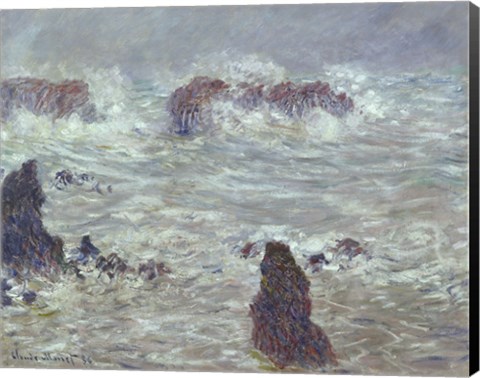 Framed Storm, off the Coast of Belle-Ile, 1886 Print