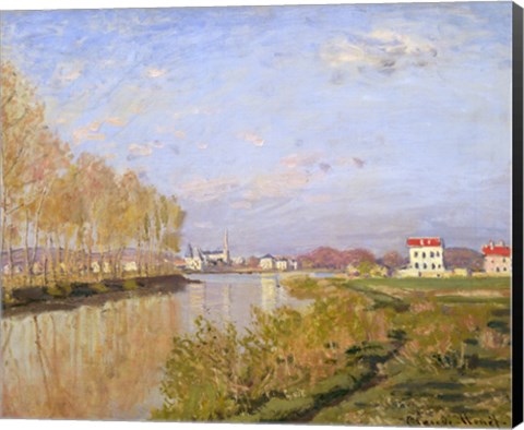 Framed Seine at Argenteuil, 1873 Print