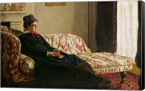 Framed Meditation, or Madame Monet on the Sofa, c.1871 Print