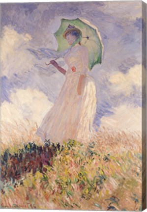 Framed Woman with Parasol turned to the Left, 1886 Print