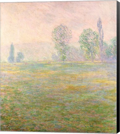 Framed Meadows in Giverny, 1888 Print