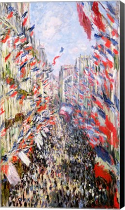 Framed Rue Montorgueil, Paris, Celebration of June 30, 1878 Print