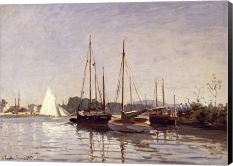 Framed Pleasure Boats, Argenteuil, c.1872-3 Print