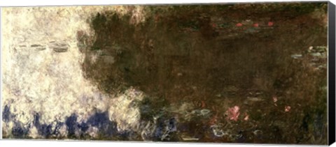 Framed Waterlilies - The Clouds (right side), 1914-18 Print