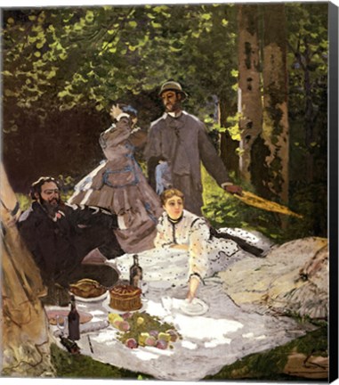 Framed Dejeuner sur l&#39;Herbe, Chailly, 1865 Print