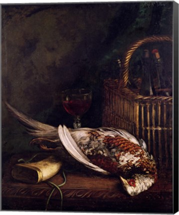 Framed Still Life with a Pheasant, c.1861 Print