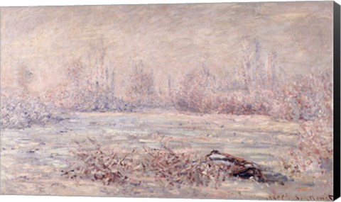 Framed Frost near Vetheuil, 1880 Print