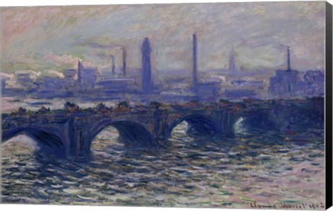 Framed Waterloo Bridge, 1902 Print