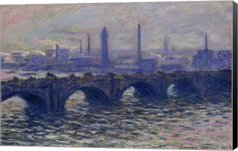 Framed Waterloo Bridge, 1902 Print