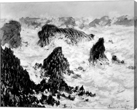 Framed Rocks of Belle-Ile, 1886 Print