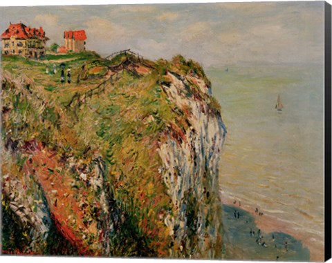 Framed Cliff at Dieppe, 1882 Print