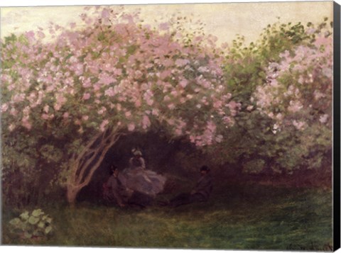 Framed Lilacs, Grey Weather, c.1872-73 Print