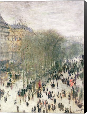 Framed Boulevard des Capucines, 1873-4 Print