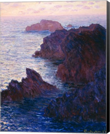 Framed Rocks at Bell-Ile, Port-Domois, 1886 Print