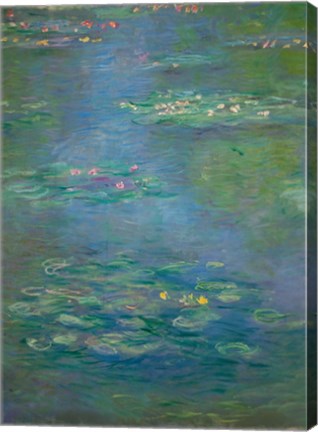 Framed Waterlilies, detail, 1903 Print