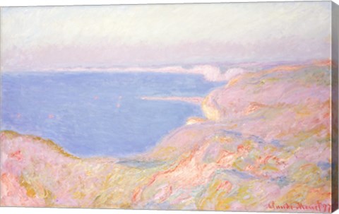 Framed On the Cliffs near Dieppe, Sunset, 1897 Print