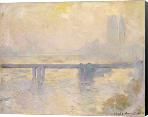 Framed Charing Cross Bridge, 1903 Print