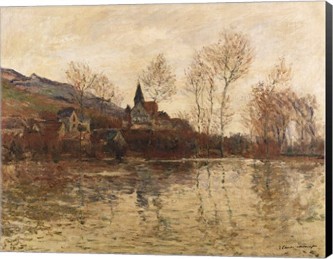 Framed Flood at Giverny, c.1886 Print