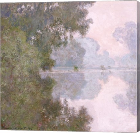 Framed Morning on the Seine, near Giverny, 1896 Print