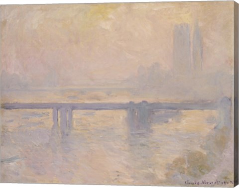 Framed Charing Cross Bridge, 1899 Print