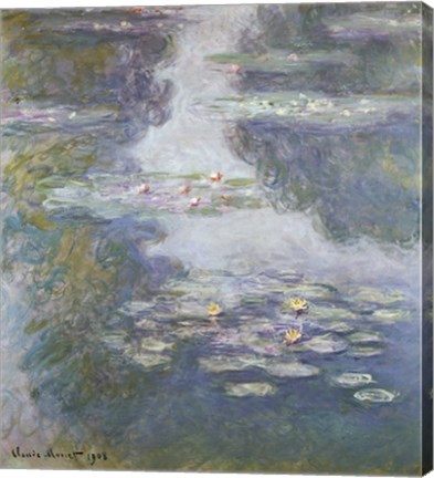 Framed Waterlilies, Nympheas, 1908 Print