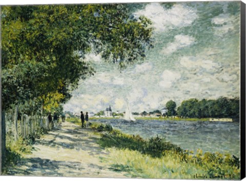 Framed Seine at Argenteuil, 1875 Print