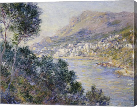 Framed Monte Carlo, Vue de Cap Martin, 1884 Print