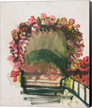 Framed Roses arches, Giverny, 1912-13 Print