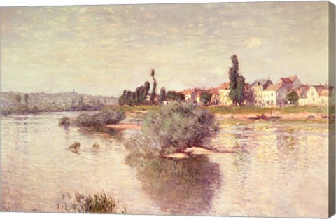 Framed Seine at Lavacourt, 1880 Print