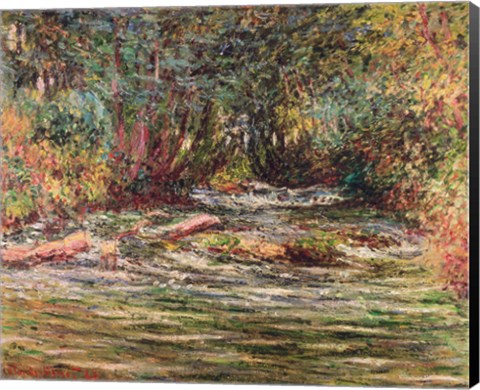 Framed River Epte at Giverny, 1884 Print