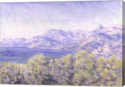 Framed View of Ventimiglia, 1884 Print