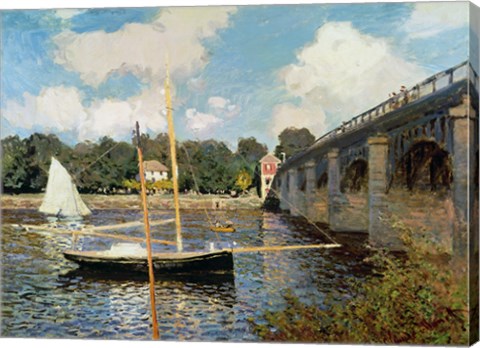 Framed Seine at Argenteuil Print