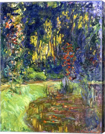 Framed Garden of Giverny, 1923 Print