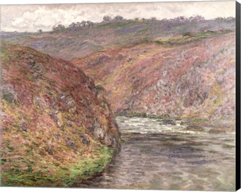 Framed View of the River Creuse on a cloudy day, 1889 Print