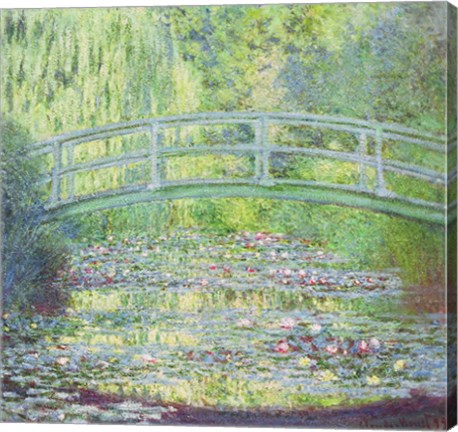 Framed Waterlily Pond with the Japanese Bridge, 1899 Print