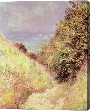 Framed Chemin de la Cavee, Pourville, 1882 Print