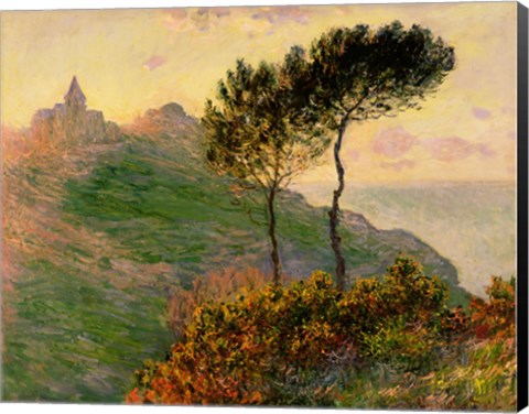 Framed Church at Varengeville, 1882 Print